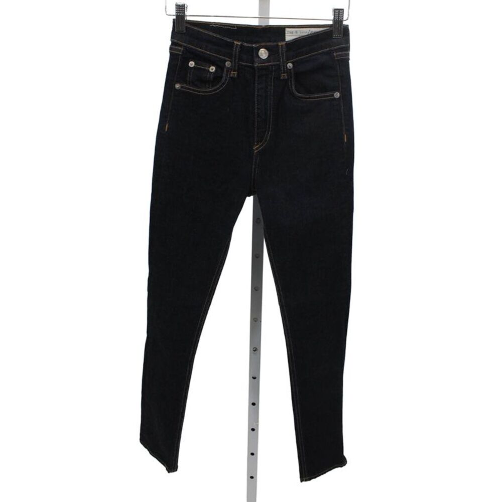 Rag & Bone Jean Womens Skinny Jeans Blue Cotton Mid Rise 26 Inseam Size 24
